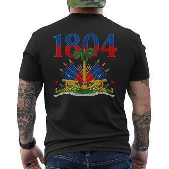 Haitian Revolution 1804 Haiti Flag Independence Day Men's T-shirt Back Print - Monsterry