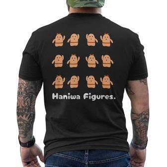 Haniwa Figures はにわ 古墳 ダンス 踊り 歴史 考古学 メンズTシャツ バックプリント - Kawaiitshirt