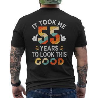 Happy 55Th Birthday メンズTシャツ バックプリント - Kawaiitshirt