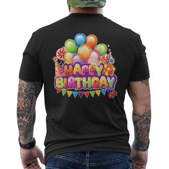 Happy Birthday Llévalo A Una Fiesta De Cumpleaños Camiseta Hombre Estampado Espalda - Regaloses