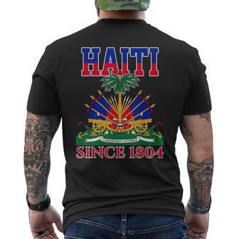 Happy Haitian Flag Day Outfit Proud Haiti Men's T-shirt Back Print - Thegiftio UK