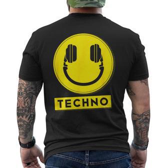 Hardcore Rave Music Raver 90S Edm Dj Rave House-Music Techno メンズTシャツ バックプリント - Kawaiitshirt