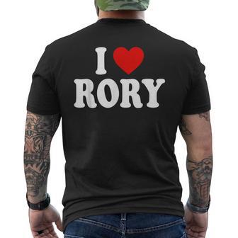 I Heart Love Rory Men's T-shirt Back Print - Thegiftio UK