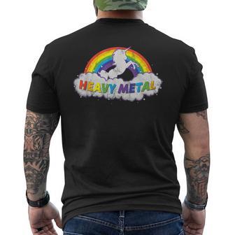 Heavy Metal Licorne Arc-En-Ciel T-shirt imprimé au dos - Cadeauxyz