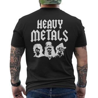 Heavy Metals Cool Rock Física Química Estudiante Profesor Camiseta Hombre Estampado Espalda - Regaloses