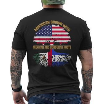 Heritage American Grown With Mexican Honduran Roots Men's T-shirt Back Print - Thegiftio UK