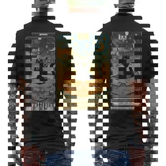 The Hermit Tarot Card Cat Lover Cat Men's T-shirt Back Print | Seseable UK