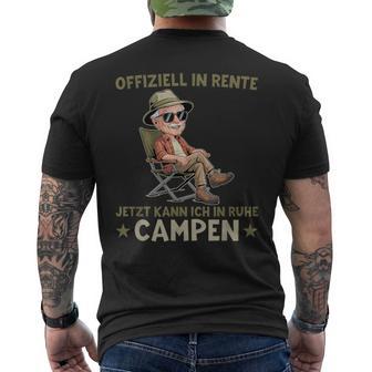 Herren Ruhestand In Ruhe Campen Rentner T-Shirt mit Rückendruck - Seseable