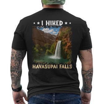 I Hiked Havasupai Falls Waterfall Adventure Hiking Men's T-shirt Back Print | Mazezy
