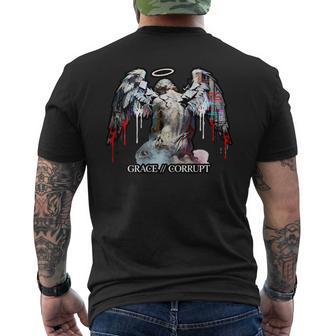 Hip Hop Angel Vintage Edgy Y2k Backprint Streetwear Angel Men's T-shirt Back Print - Thegiftio UK