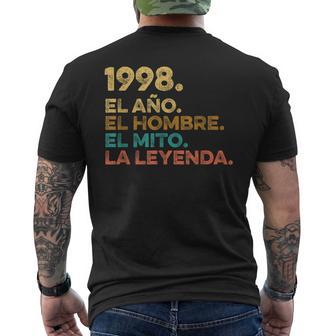 Hombre Año Hombre Mito Leyenda Cumpleaños Regalointage 1998 Camiseta Hombre Estampado Espalda - Regaloses