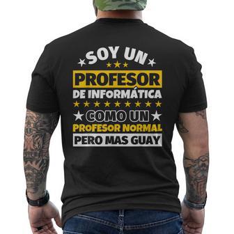 Hombre Profesor De Informática Regalo Camiseta Hombre Estampado Espalda - Regaloses