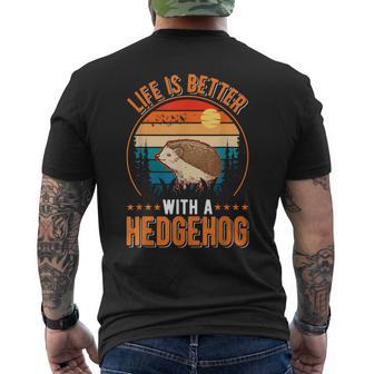 Home Is Where My Hedgehog Is Riccio T-shirt da uomo con stampa posteriore - Novitaregali