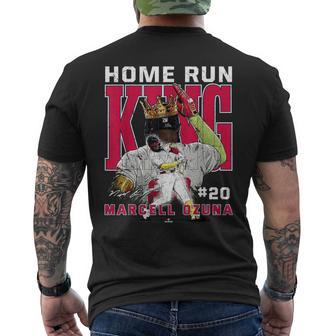 Home Run King Marcell Ozuna Atlanta Mlbpa メンズTシャツ バックプリント - Kawaiitshirt