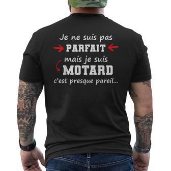 Homme Je Neuis Pas Parfait Mais Jeuis Motard T-shirt imprimé au dos - Cadeauxyz