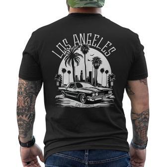 Horizonte De Los Ángeles California Latino Lowrider Mexicano Cholo In Mangas Camiseta Hombre Estampado Espalda - Regaloses
