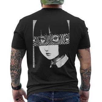 Horror Anime Manga Japan Japanese Creepy Kawaii Goth Men's T-shirt Back Print - Thegiftio