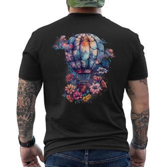Hot Air Balloon Ride Festival Hot Air Ballooning Men's T-shirt Back Print - Monsterry