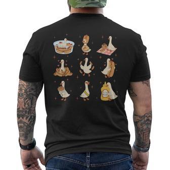 Hot Dog Lover Silly Goose Foodie Hot Dog Meme Men's T-shirt Back Print - Thegiftio UK