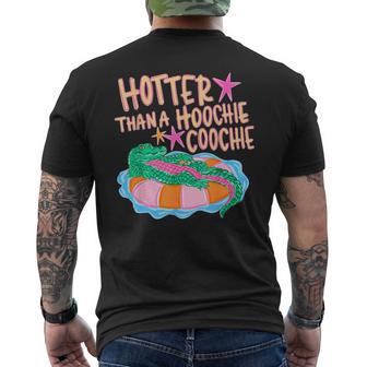 Hotter Than A Hoochie Coochie Summer Fun For Gator Lovers Men's T-shirt Back Print - Thegiftio UK