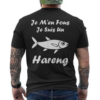 Humour Harengs Mignon Poisson Je M'en Fous Jeuis Un Hareng T-shirt imprimé au dos - Cadeauxyz