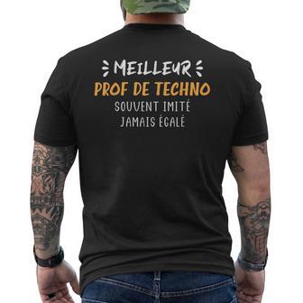Humour Professeur De Technologie Meilleur Prof De Techno T-shirt imprimé au dos - Cadeauxyz