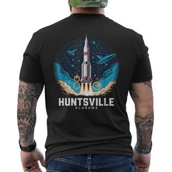 Huntsville Alabama Rocket City Travel Souvenir Men's T-shirt Back Print - Thegiftio UK