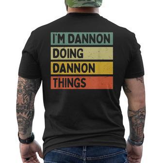 I'm Dannon Doing Dannon Things 面白い名言 メンズTシャツ バックプリント - Kawaiitshirt