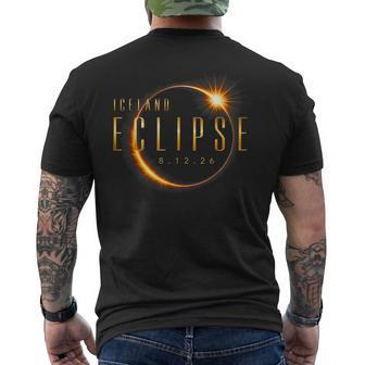 Iceland 2026 Total Eclipse 08 12 26 Solar Eclipse Totality Men's T-shirt Back Print | Seseable UK