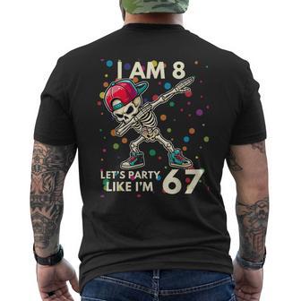Ich Bin 8 Jahre Alt 8 Geburtstag 67 Party Wie Ich 6 7 Junge Kinder T-Shirt mit Rückendruck - Seseable