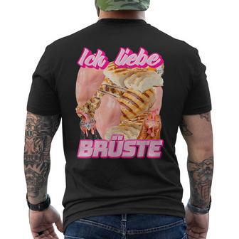 Ich Liebe Brüste T-Shirt mit Rückendruck - Seseable