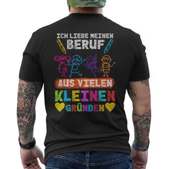 Ich Liebe Meinen Beruf Ausielen Kleinen Gründenorschule T-Shirt mit Rückendruck - Seseable