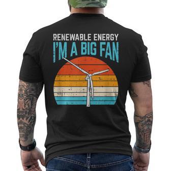 I'm A Big Fan Renewable Energy Aerogenerador Wind Turbine Camiseta Hombre Estampado Espalda - Regaloses