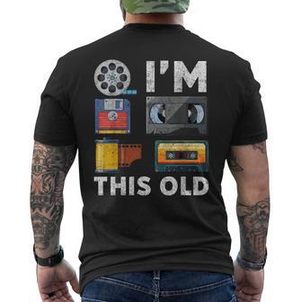 I'm This Old Retro Vintage Media Classic Technology Men's T-shirt Back Print - Thegiftio UK