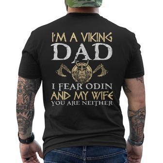 I'm A Viking Dad Pagan Scandinavian Norse Fathers Day Men's T-shirt Back Print - Monsterry