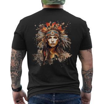 Indien Chef Indien Bijou De Tête Manche Longue T-shirt imprimé au dos - Cadeauxyz