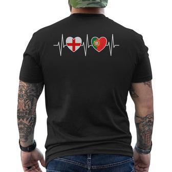 Inglaterra Y Portugal Banderas De Portugal Camiseta Hombre Estampado Espalda - Regaloses
