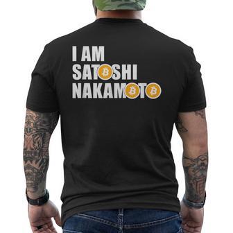 Ioonoatoshi Nakamoto Bitcoin Creator Meme T-shirt da uomo con stampa posteriore - Novitaregali