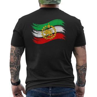 Irán Bandera Delol Del León De Irán Persa Bandera De Irán Camiseta Hombre Estampado Espalda - Regaloses