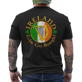 Ireland Erin Go Bragh Irish Harp Men's T-shirt Back Print - Thegiftio UK