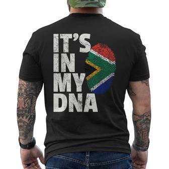 It's In My Dnaouth African Africa Flag T メンズTシャツ バックプリント - Kawaiitshirt