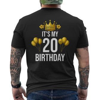 It's My 20Th Birthday Party 20歳 誕生日 メンズ レディース メンズTシャツ バックプリント - Kawaiitshirt