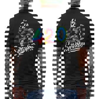 It's Always 420 Somewhere Tie Dye Cannabis Men's T-shirt Back Print | Seseable UK