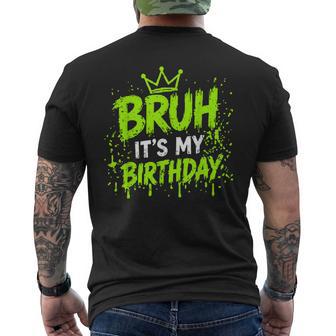 Its My Birthday Birthday Boys N Gamer Retro Meme Men's T-shirt Back Print - Monsterry