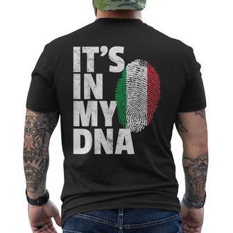 It's In My Dna Italia Bandera Orgullo Nacional País Camiseta Hombre Estampado Espalda - Regaloses