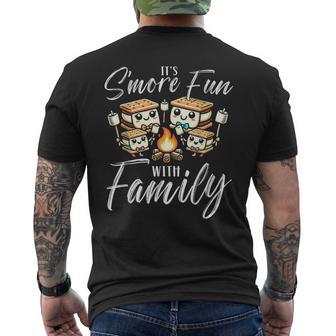 Its Smore Fun With Family Smore Happy Camper Camping Crew Men's T-shirt Back Print - Thegiftio UK
