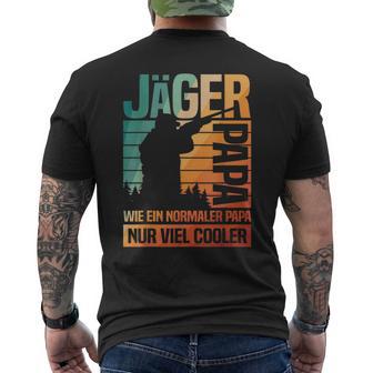 Jäger Papa Nur Cooler Jagd Jagenatertag T-Shirt mit Rückendruck - Seseable
