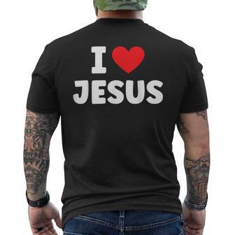 J'aime Jésus La Bible Chrétienne Le Cœur Jésus-Christ Le Croyant Dieu T-shirt imprimé au dos - Cadeauxyz