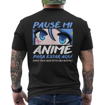 Japon Anime Pausé Mi Anime In Mangas Camiseta Hombre Estampado Espalda - Regaloses