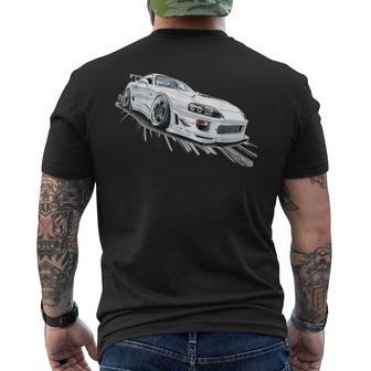 Jdm Supra Drift Automotive Sports Car Tuning Motorsport Men's T-shirt Back Print - Thegiftio UK